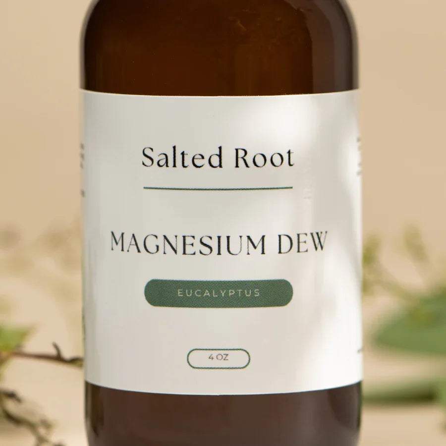 Magnesium Dew: Fast-Absorbing Topical Magnesium Spray for Sleep, Anxiety & Muscle Relief - Salted Root